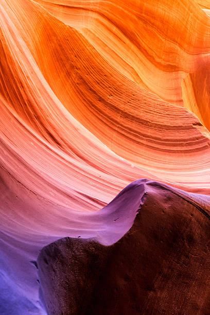 desfiladeiro antelope  - rock pattern canyon usa - fotografias e filmes do acervo