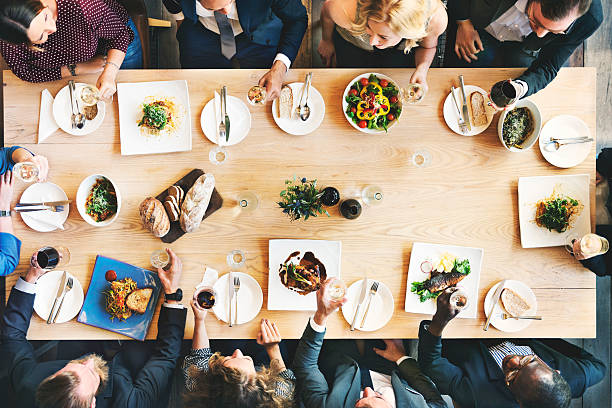 istock Business Meeting Eating Cheers Happiness Concept 623431910