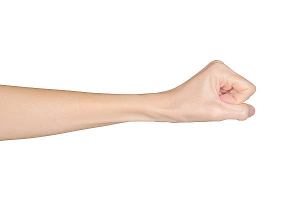 istock Closeup of female hand zero number or hammer sign 623432404