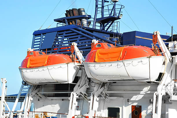 istock Safety lifeboat on ship deck 623433316