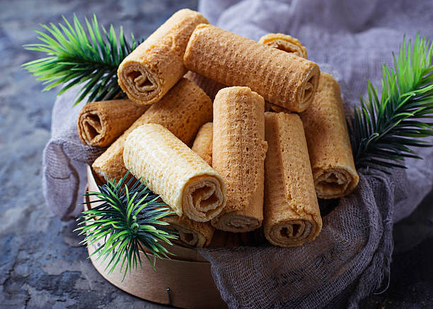 istock Christmas cookies on concrete background 623434086