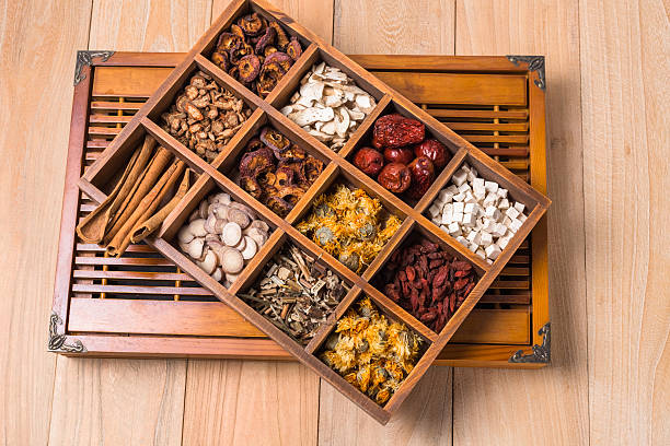 istock Chinese Herbal Medicine in box 623435550