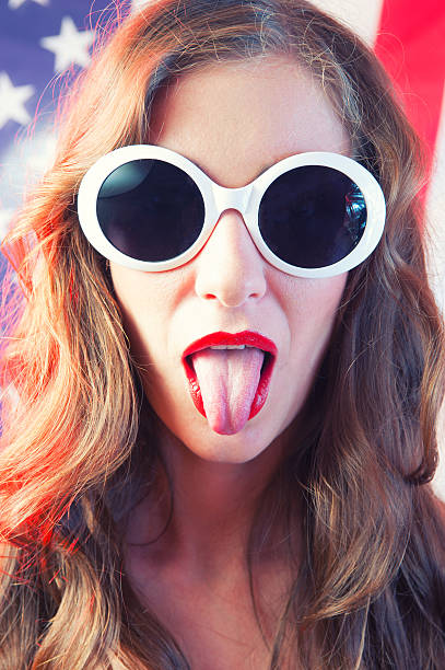 istock Woman in cool sunglasses 623436552