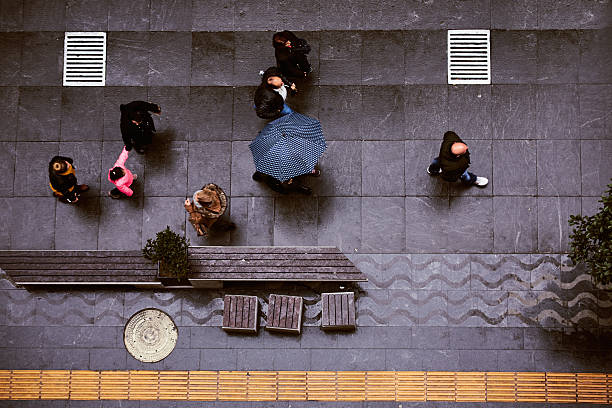 Samsun, Turkey - November 15, 2016: People walking on Istiklal street. istiklal avenue is the most famous street in Samsun. Also known as the farm street name