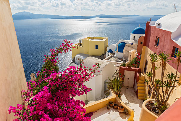 istock Architecture in island Santorini 623441358