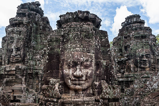istock Smiling face in Bayon,  Angkor temple complex, Siem Reap, Cambodia 623443150
