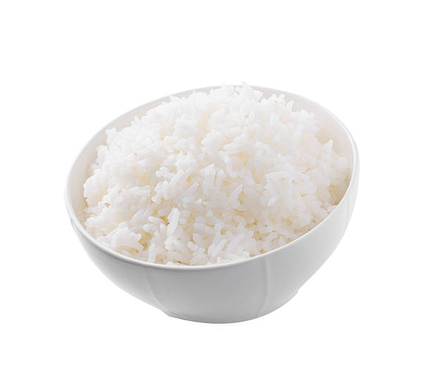 istock bowl full of rice on white Background 623444420