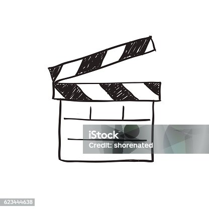 istock Movie clapper board  vector. 623444638