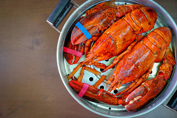 istock Maine Lobster in the iron steamer 623444650