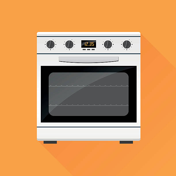 ilustrações de stock, clip art, desenhos animados e ícones de stove gas oven design icon - oven