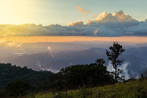 istock beautiful sun rise on top mountain with sun ray 623447542