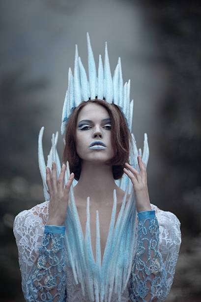 istock Ice queen coming to autumn forest 623452628