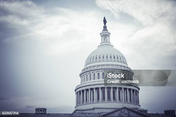 United States Capitol Stock Photo - Download Image Now - Black And White, Dome Tent, State Capitol Building