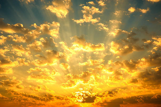 istock Fantastic sunrise with cloudy in morning background 623458870