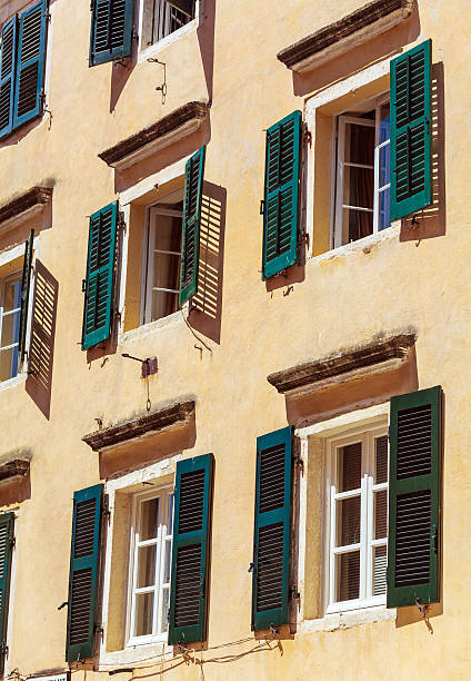 istock Typical buildings in old city, Kerkyra, Corfu island, Greece 623482976