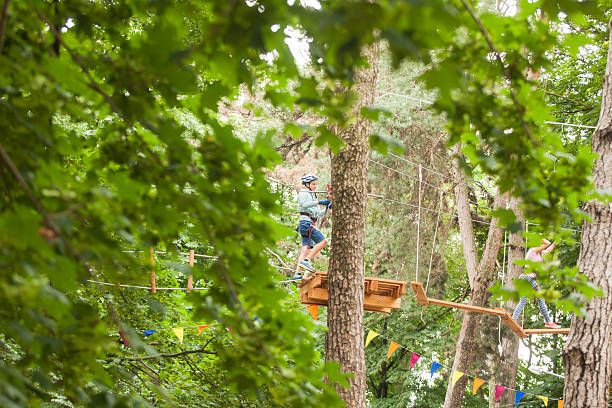 istock Child in a adventure playground 623484360