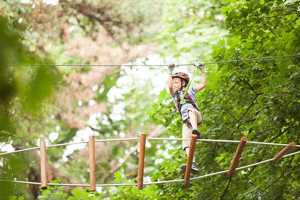 istock Child in a adventure playground 623484460