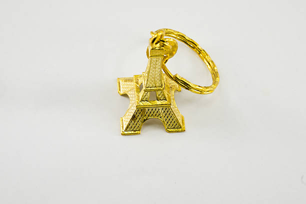 istock eiffel keychain, golden souvenir 623498218
