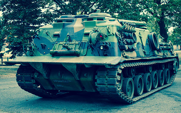 포즈난, 폴란드. 패튼 m-88 -미국 장갑 복구 차량 - george patton 뉴스 사진 이미지