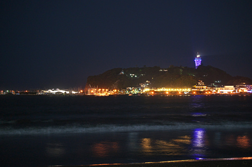 Night view of Enoshima