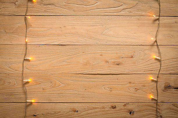 istock Christmas lights in the wood 623500086