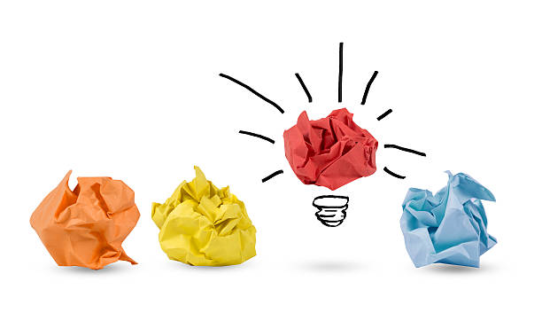 istock Concept of idea and innovation with paper ball. 623500526