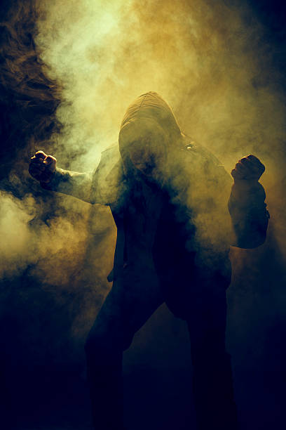 istock Fist hand fog beater yellow 623506838