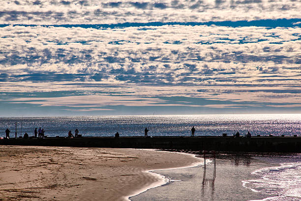 Mar del Plata beach in Argentina.