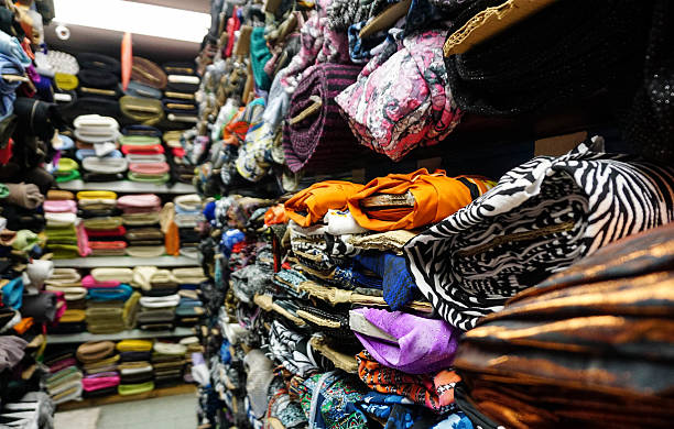 istock stacks of colorful fabric rolls 623511008