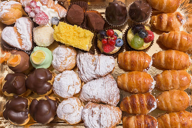 istock Italian pastries from above 623513426
