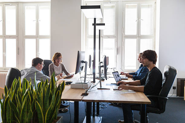 istock Business people working in modern office 623514504