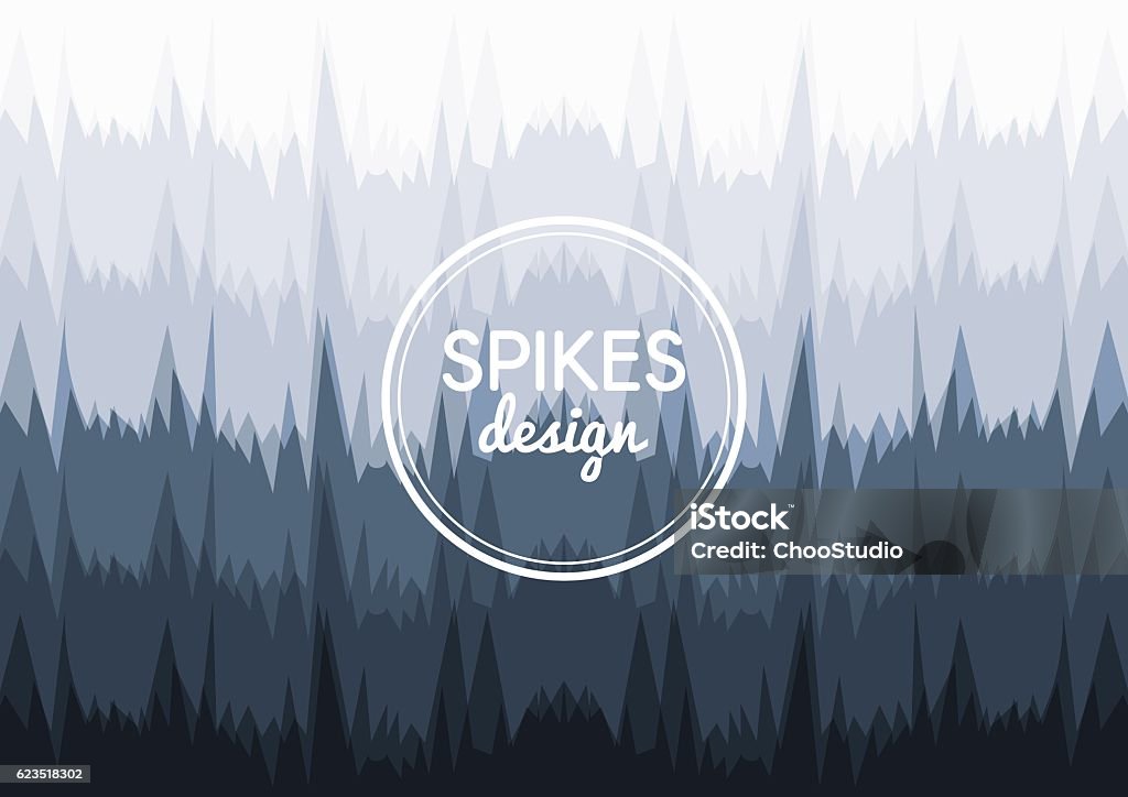 Sharp Spike Example Vector Background Sharp Spikes Stock Illustration - Download Image Now ...
