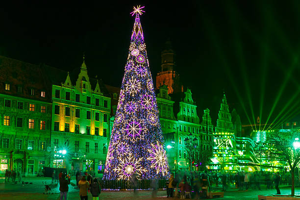 istock Light laser show on Market Square, Wroclaw, Poland 623518406