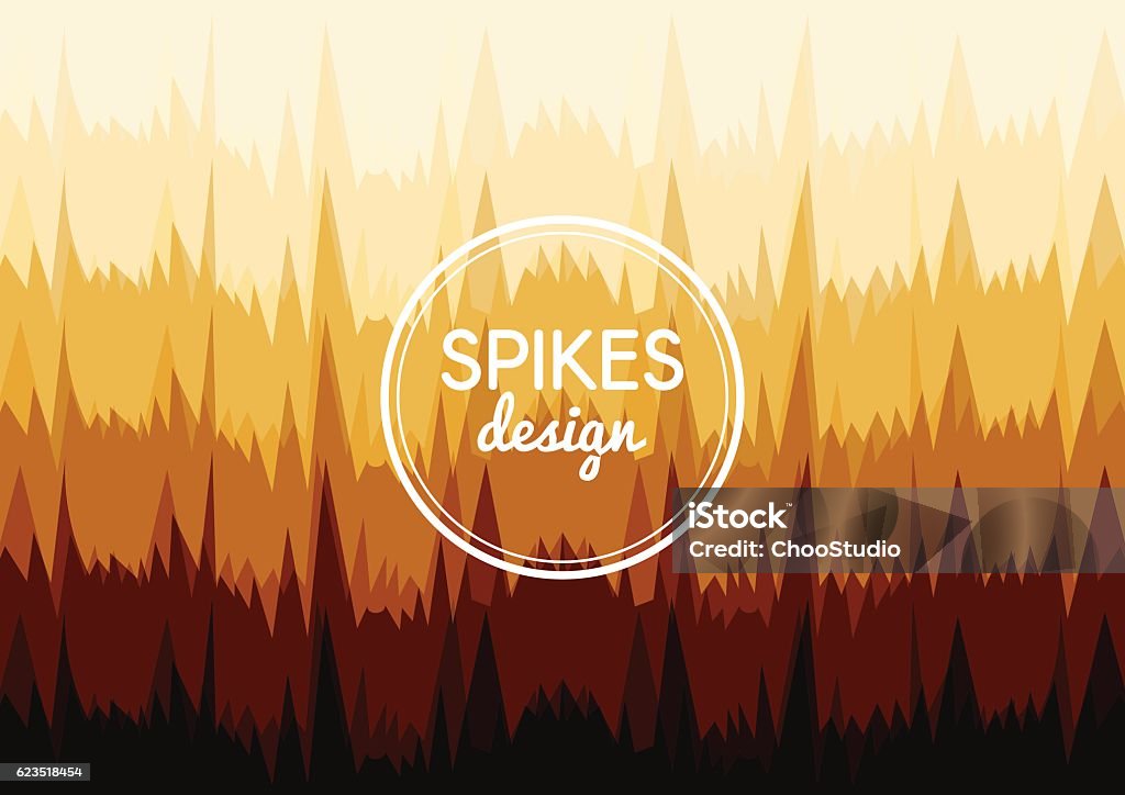 Sharp Spike Example Vector Background Sharp Spikes Stock Illustration - Download Image Now ...