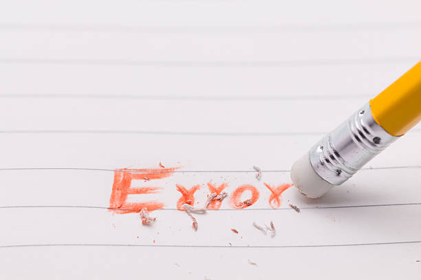 istock closeup of a pencil eraser correcting an error 623518624