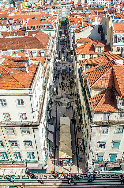 istock Rua Santa Justa from top of Santa Justa elevator 623520214