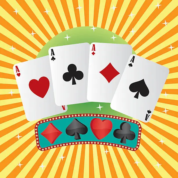 Vector illustration of Playing cards