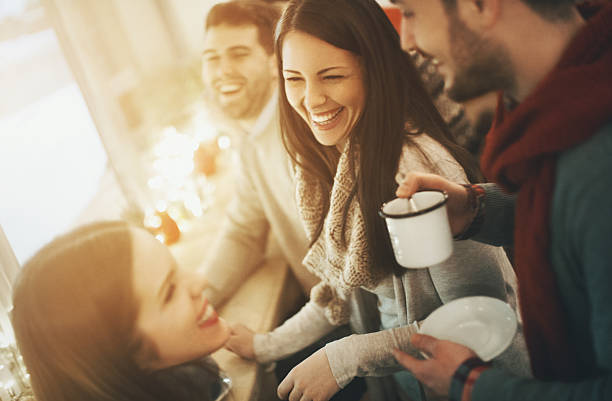 istock Friends having tea at coffee house. 623520826