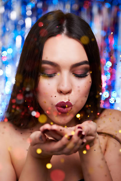 istock Woman make-up with shiny glitter 623523024