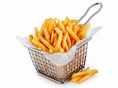 Basket of Famous Fast Food French Fries