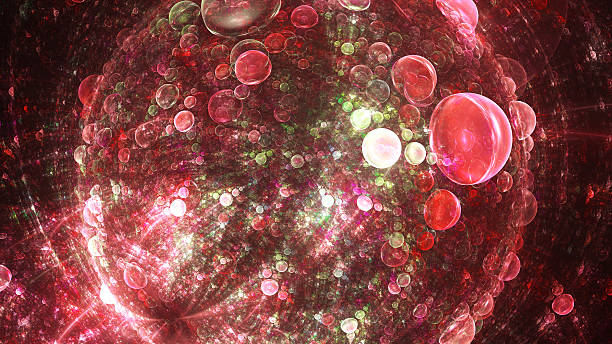 istock Spherical planet of bubbles. Wonderful world. 623528348