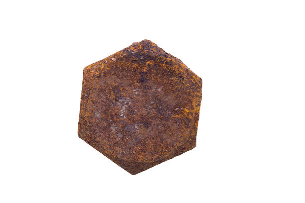 istock Close up old and rusty nut or screw head, 623529096