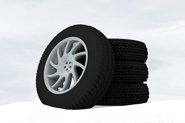 istock Snow Ice Tire concept 3d rendering illustration 623529208