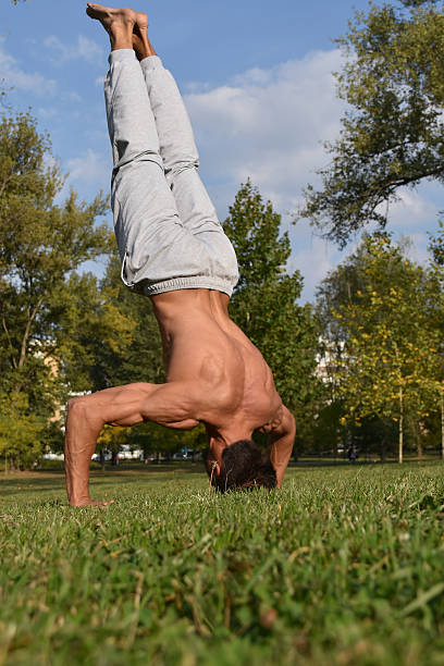 istock Young athlete working out in an outdoor 623529350