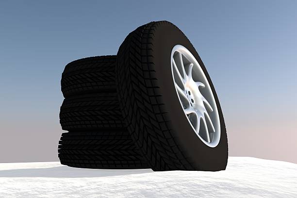 istock Snow Ice Tire concept 3d rendering illustration 623530872