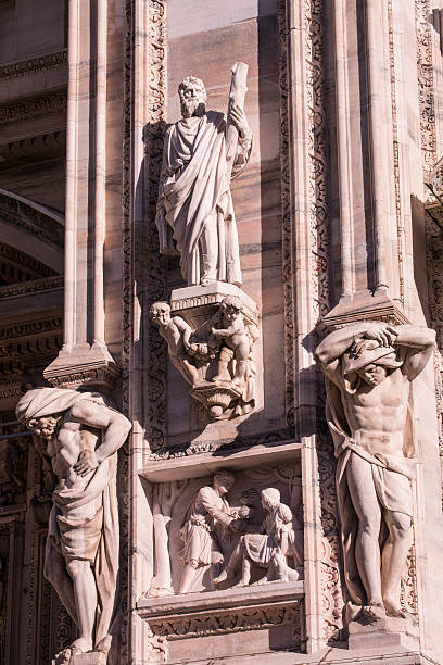 istock Italy, Milan Duomo cathedral wall details. 623530884