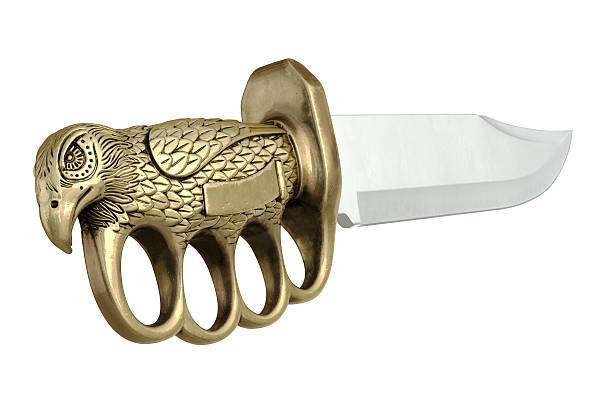 istock Knife steel dagger, close view 623532372