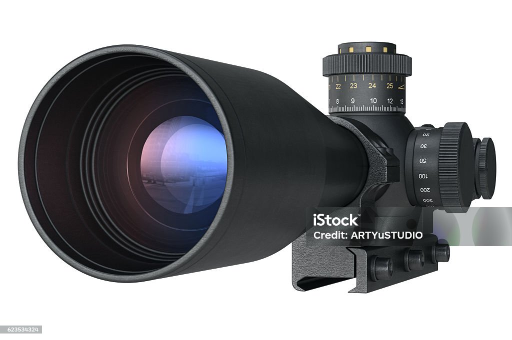Scope Front View Scope Optical Lens Front View Stock Photo - Download Image Now ...