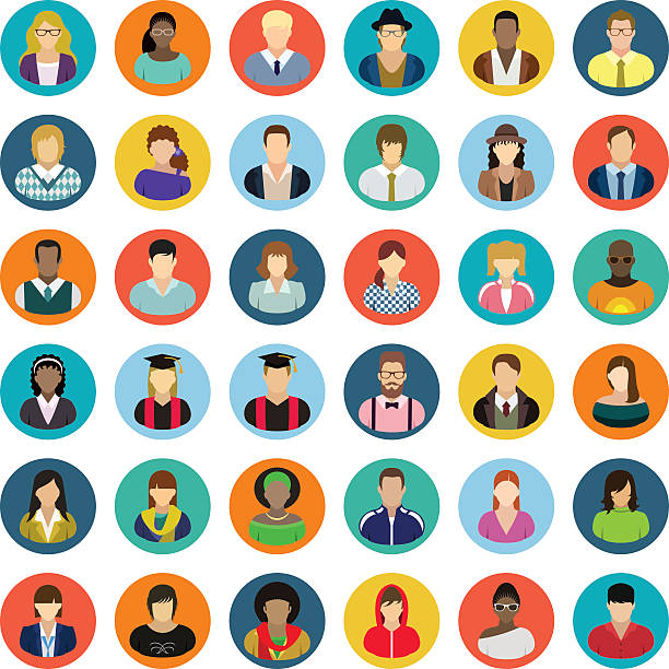 bildbanksillustrationer, clip art samt tecknat material och ikoner med vector characters - icon set. - skoluniform
