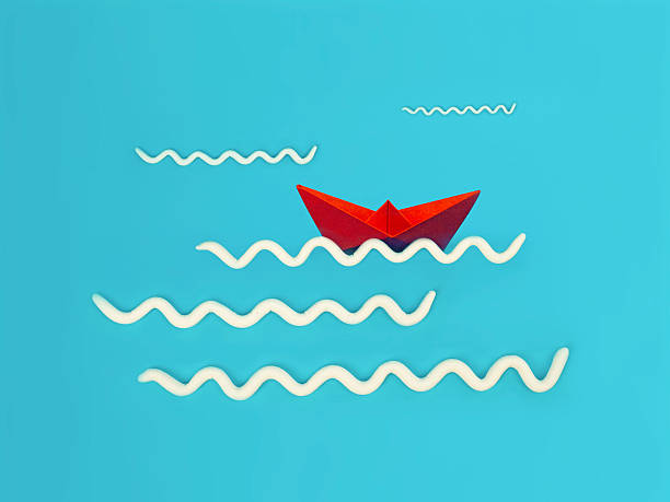 istock Paper boat vacation concept 623538622